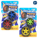 Blister di 2 yoyo a forma di ruota per giocare