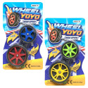 Blister di 2 yoyo a forma di ruota per giocare