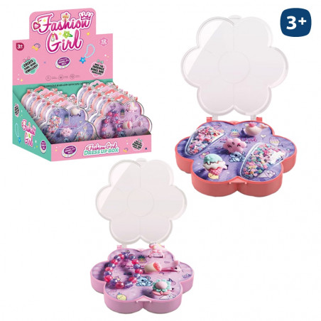 Perline colorate per fare braccialetti per ragazze in scatola individuale