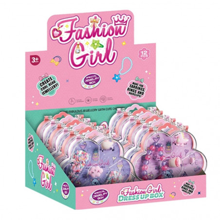 Perline colorate per fare braccialetti per ragazze in scatola individuale