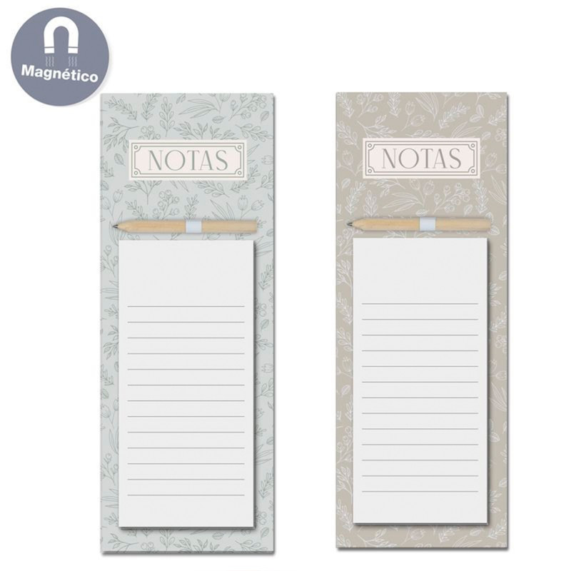Blocco note vintage con calamita e matita per i dettagli