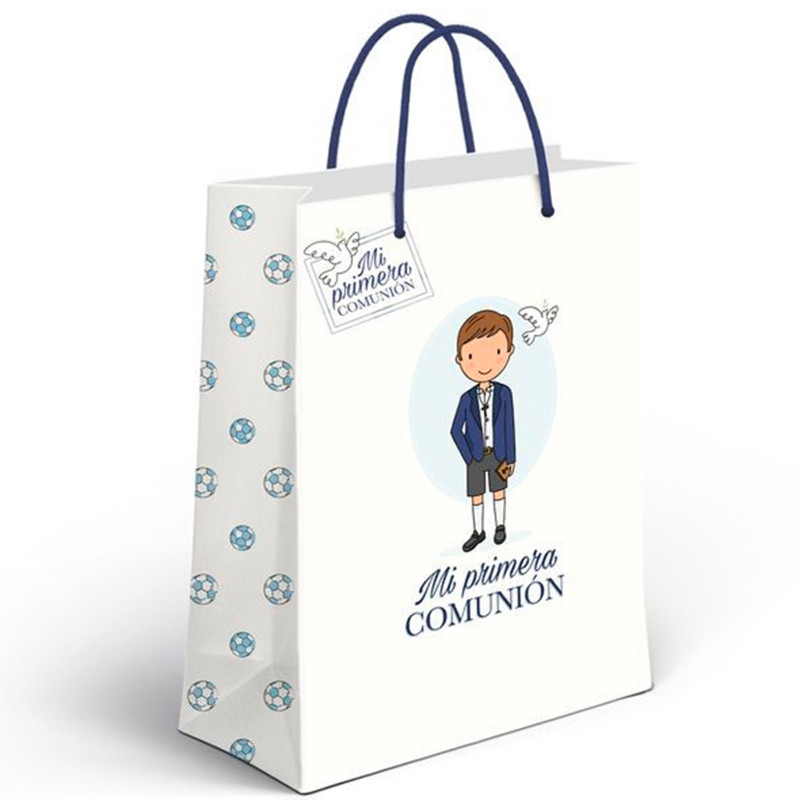 Borsa di carta media per comunione bambini