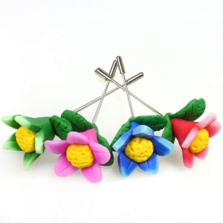 Spilli fiori fimo matrimonio