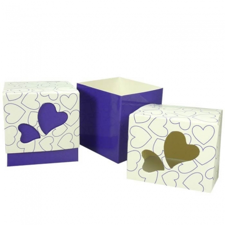 Scatole decorate con cuori