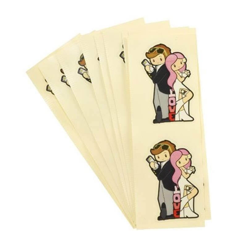 Adesivi per fidanzati mr & mrs love