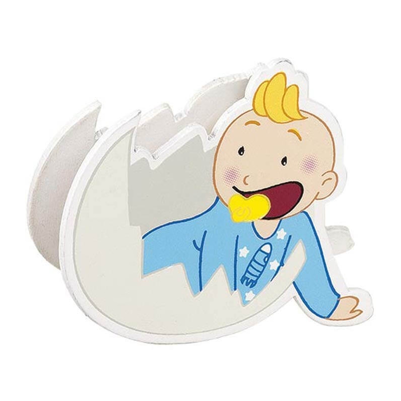 Clip per doccia in legno decorato per bambini