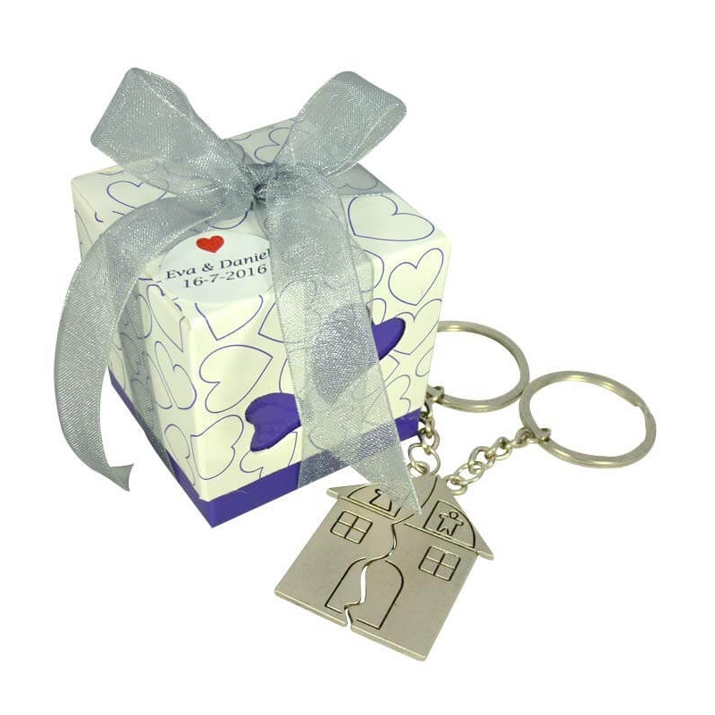 Portachiavi personalizzati in metallo per matrimonio