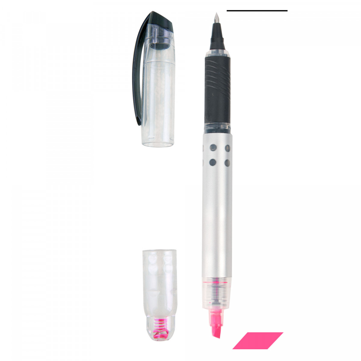 Marcatori fucsia e penna evidenziatore gel fucsia