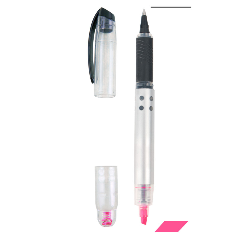 Marcatori fucsia e penna evidenziatore gel fucsia