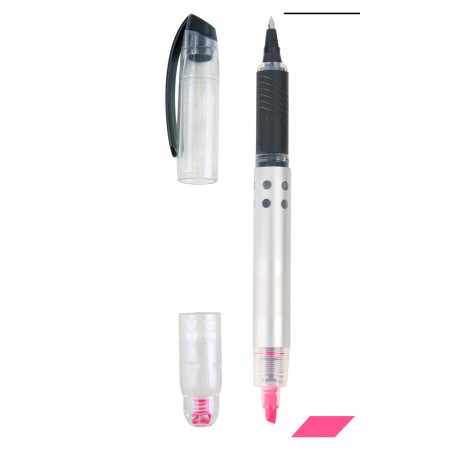 Marcatori fucsia e penna evidenziatore gel fucsia