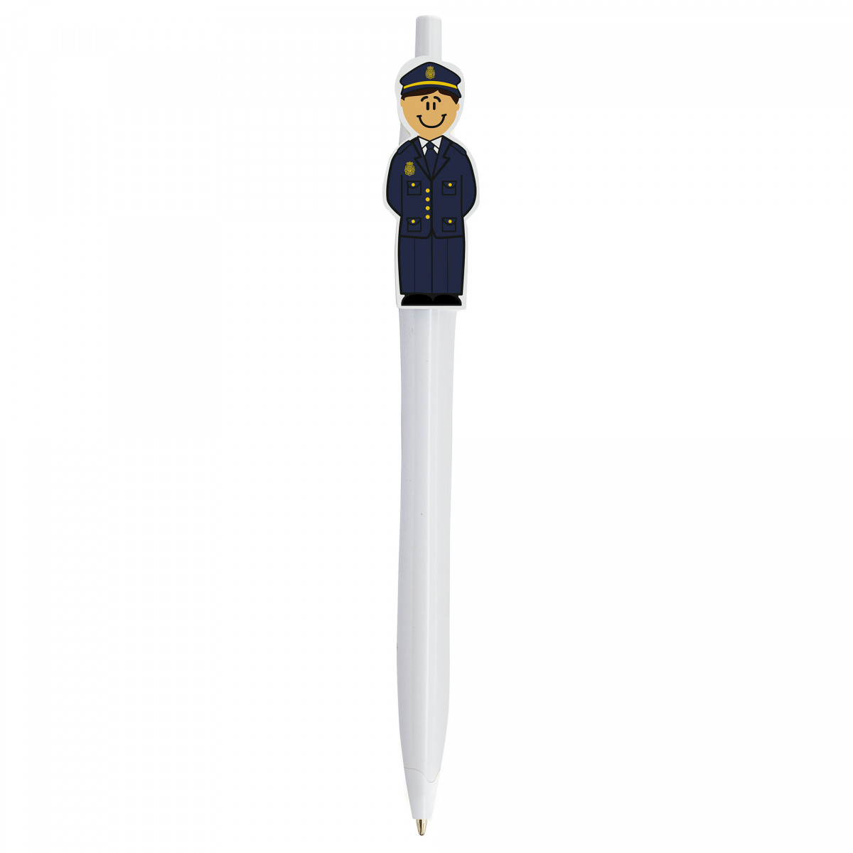 Penna con figura di poliziotto da regalare