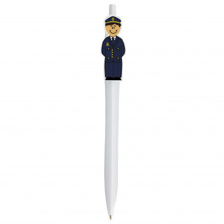 Penna con figura di poliziotto da regalare