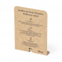 Capsula di semi personalizzata per bomboniere di nozze