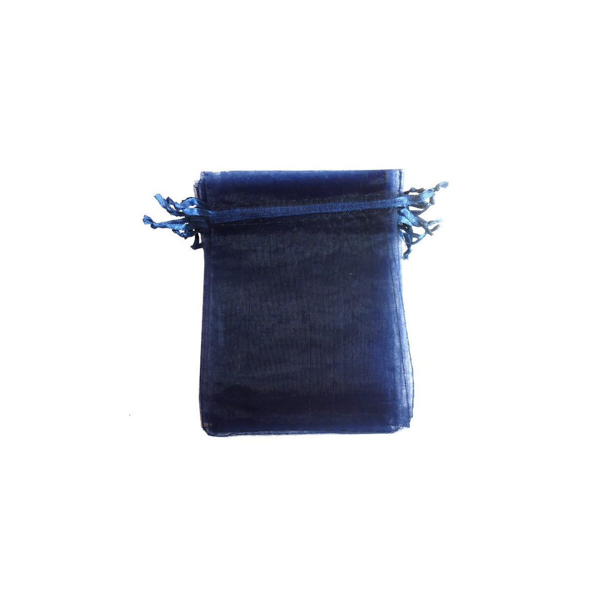 Sacchetti in organza blu navy 10 x 13