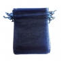 Borsa in organza blu marino 13 x 17