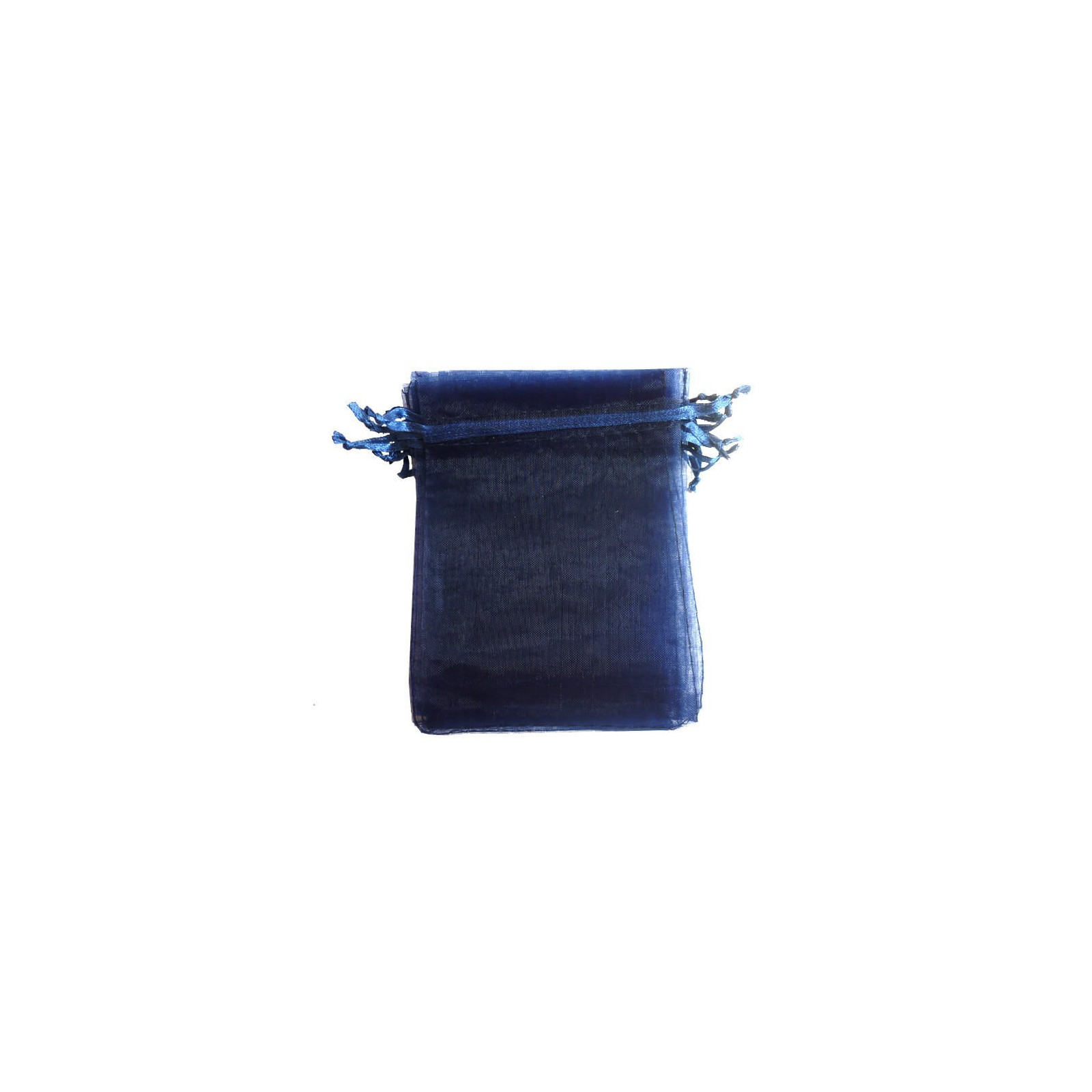 Sacolino in organza blu navy 7 x 10