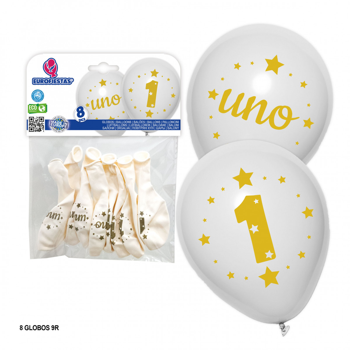Palloni con il numero uno stampato