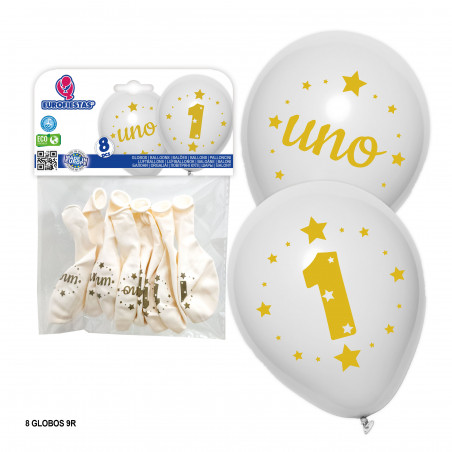 Palloni con il numero uno stampato