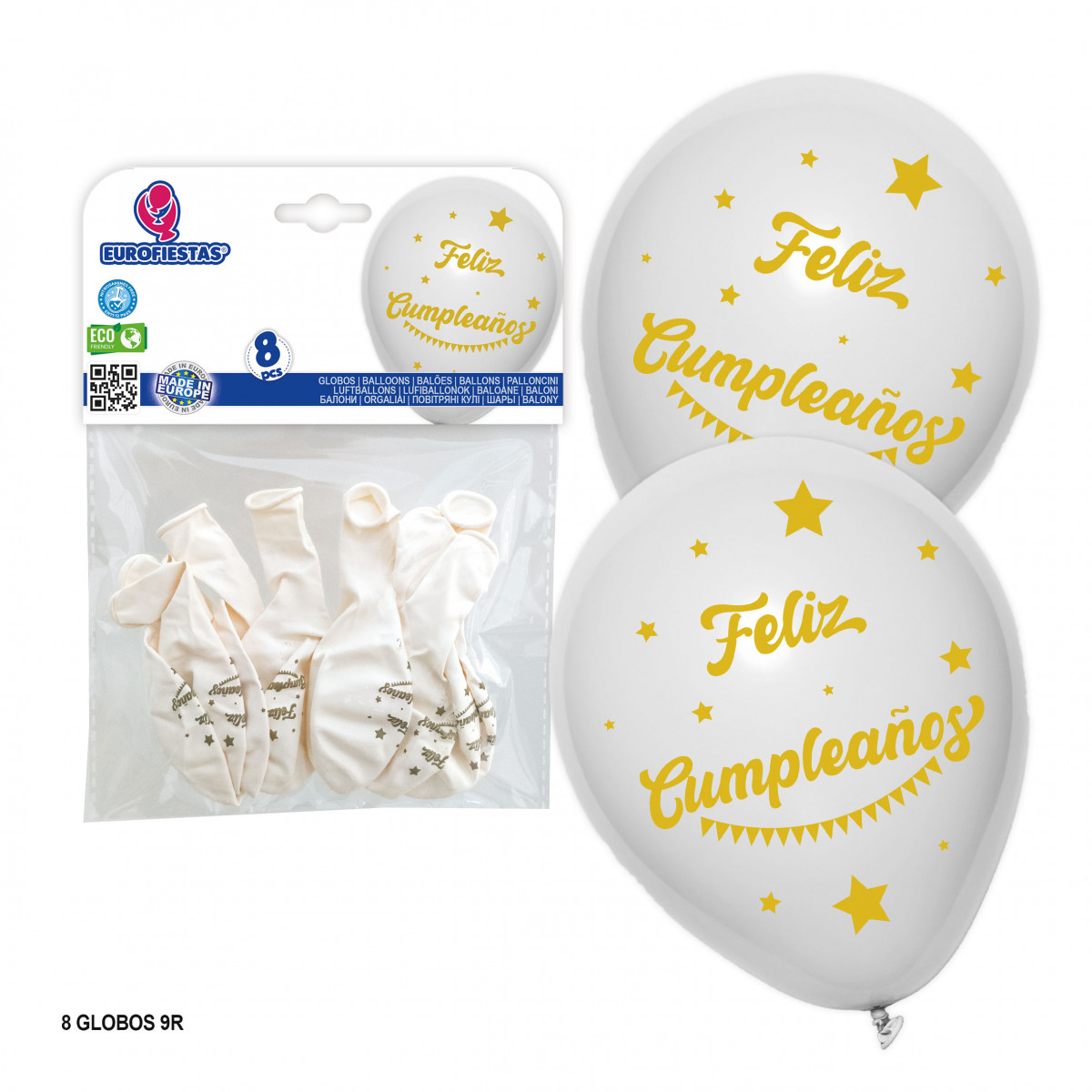 Palloncini con felice compleanno stampato