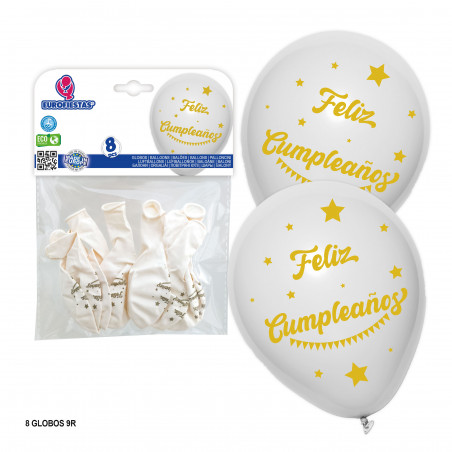 Palloncini con felice compleanno stampato