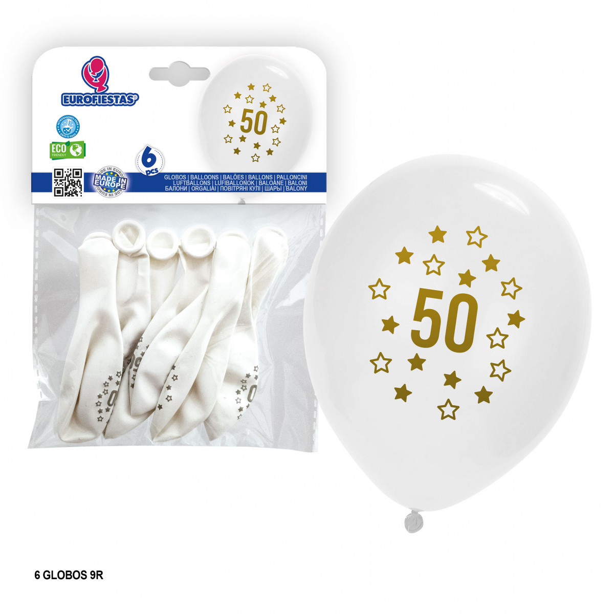 Palloncini 50° anniversario bianchi