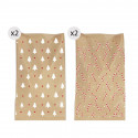 Buste di carta kraft 4 unità per Natale 20x30 minimalista