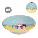 Bols di cartone 6 unità 17,5cm Re Magi Natale