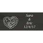 Etichette cuore nero
