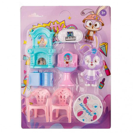 Figura di mascotte con accessori per mobili Pretty Girl
