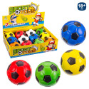 Pallone in schiuma colorato con design da calcio 10 cm. per giocare