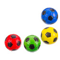Pallone in schiuma colorato con design da calcio 10 cm. per giocare