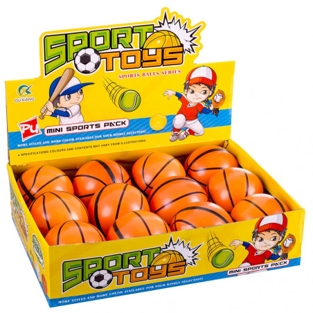 Pallone da basket in schiuma realistica, design 10 cm. per giocare
