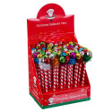 Penna natalizie con campanelli colorati