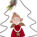 Pendente di Natale a forma di albero con un angelo