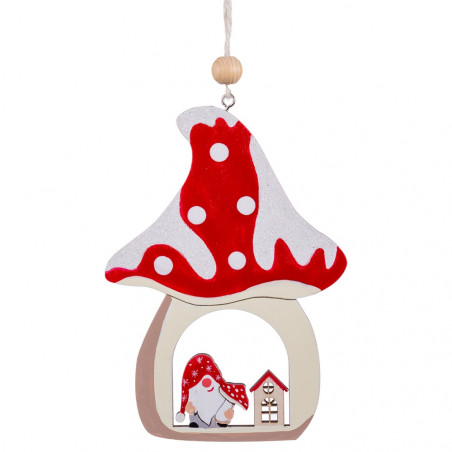 10 Pendenti Legno A Forma Di Colomba | Decorazioni Natalizie Fai Da Te | 36x37mm - Foto 10