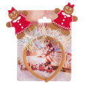 Diadema di Natale con pupazzi di pan di zenzero