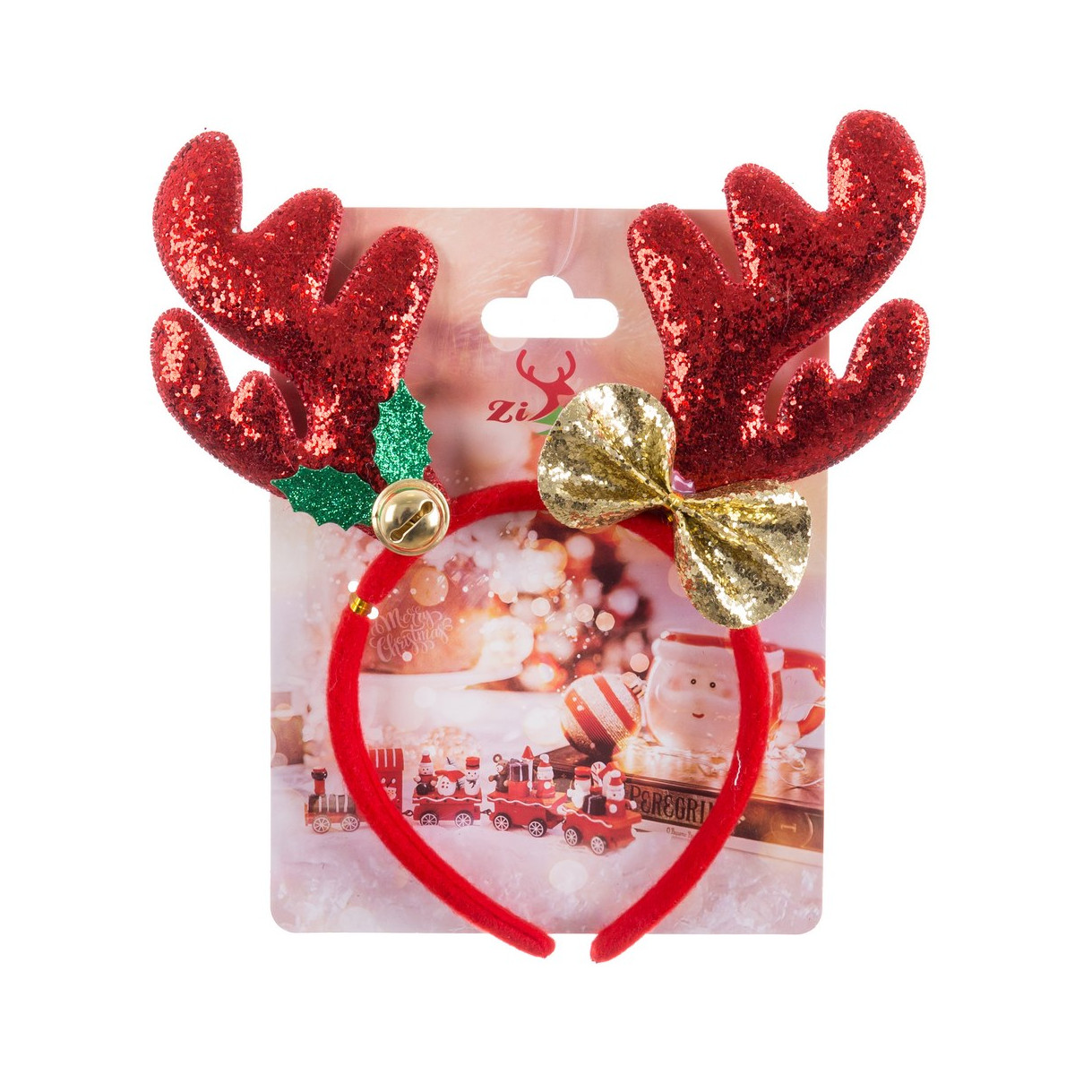 16 Bicchieri Di Natale In Carta Glitterata - Occhiali A Tema Per Feste, Selfie E Decorazioni Per Bambini