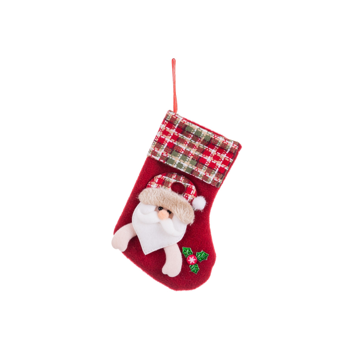Calzino di Natale con Babbo Natale