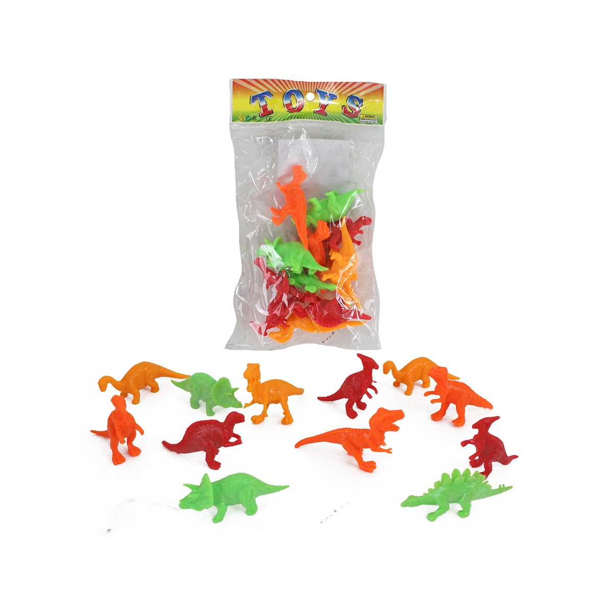 Mini dinosauri giocattolo in confezione da 12 unità