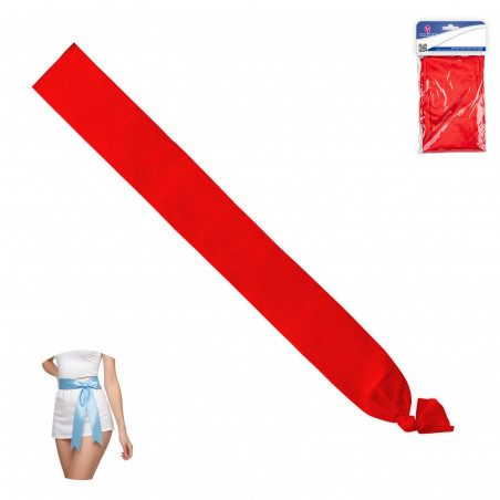 Banda liscia di colore rosso 200x9cm per celebrazioni