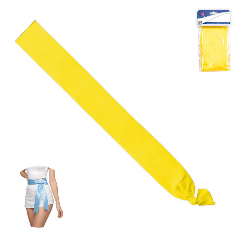 Fascia liscia color giallo 200x9cm per celebrazioni