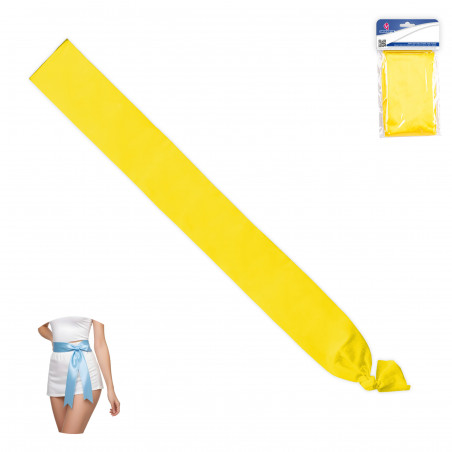 Fascia liscia color giallo 200x9cm per celebrazioni