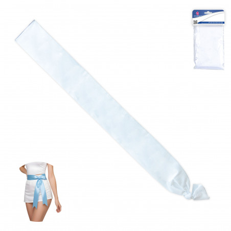 Banda liscia di colore bianco 200x9cm per celebrazioni