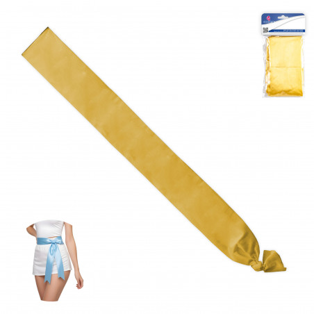 Fascia oro liscia 200x9cm per celebrazioni