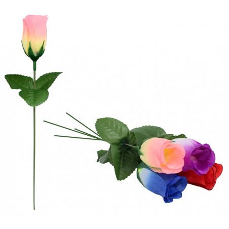 Rosa artificiale in vari colori assortiti