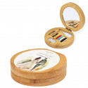 Kit da cucito tascabile in bambù con retro adesivo per sposi e spose per matrimoni