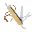 Coltello multiuso in bambù con adesivo personalizzabile per matrimonio