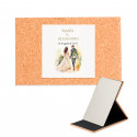 Specchio portatile con adesivo 5 x 5 cm personalizzato per i dettagli del matrimonio