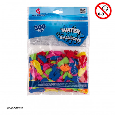 Palloncini d'acqua in sacchetto includono 300 unità di vari colori