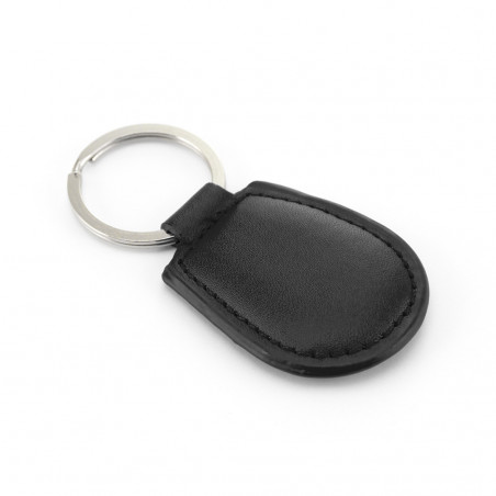 Portachiavi in polipelle presentato in astuccio kraft personalizzato per dettagli